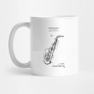 SAXOPHONE patent Mug